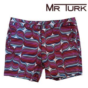 Mr. Turk Rico Print Swim Trunks Size 36